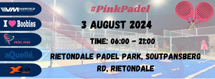 Pink Padel Day Banner